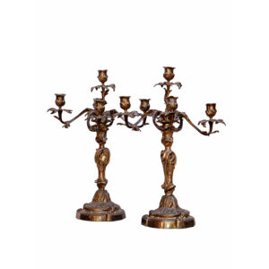 IL_11. Pareja de candelabros metal plateados Luis XV (a)
