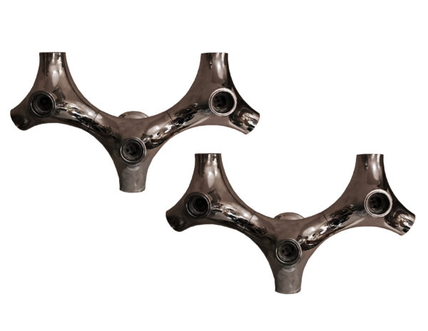 IL_15. Pareja de apliques cromados años 70 (a) IL_15. Pareja de apliques cromados años 70 (a)