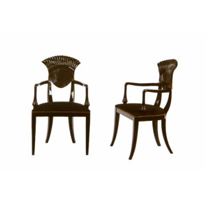 AS_12. Pareja de sillones lacados Normandie (a)