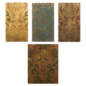 ESC_05. Conjunto de paneles de papel gofrado con decoración (f)