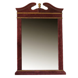ESP_05. Espejo español marco dorado y tercipelo rojo (b)