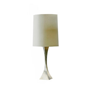 IL_39. Lámpara de mesa italiana acero (a)