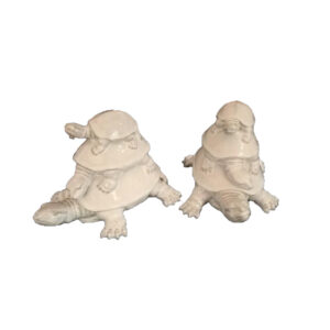 ESC_44. Pareja de esculturas triple tortuga